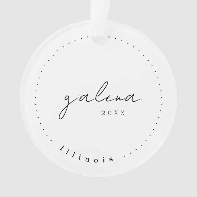 Galena, IL Travel United States Simple Ornament (Front)