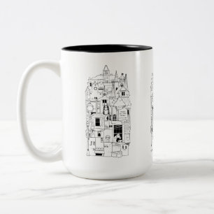 galena illinois collage Two-Tone coffee mug