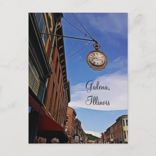 Galena Illinois Keepsake Postcard