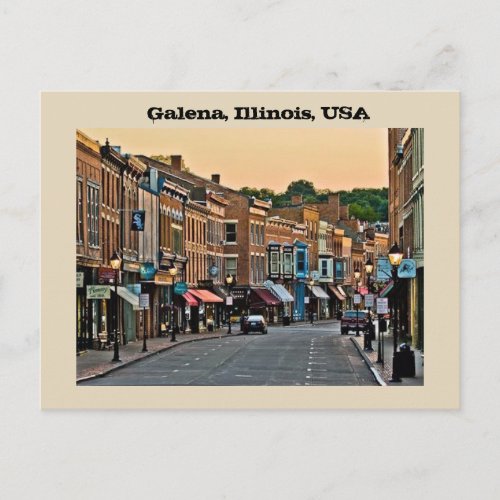 Galena Illinois USA Postcard