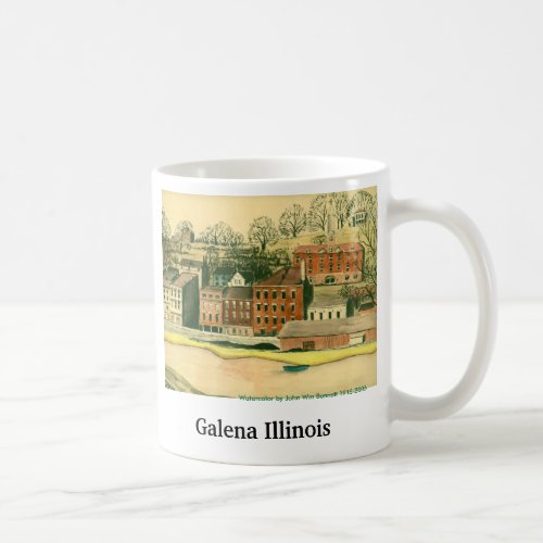 Galena Illinois Watercolor Coffee Mug