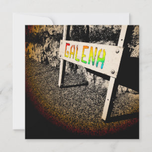 galena sidewalk sign invitation