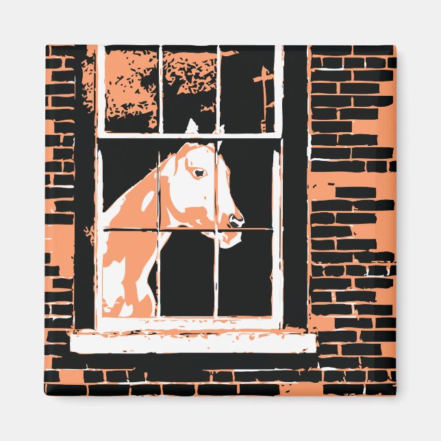 galena window horse magnet (Front)