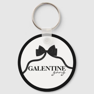 Galentine gang Friend Valentine Black Bow Keychain