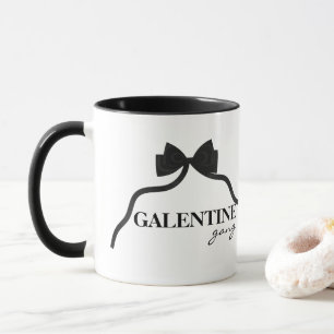 Galentine gang Friend Valentine Black Bow Mug