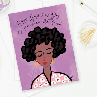 Galentine’s Day Phenomenal AF Friend  Holiday Card