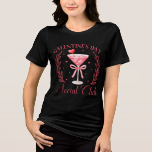 Galentine’s Day Social Club Valentine’s Day Tri-Blend Shirt