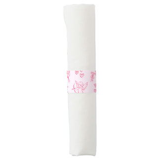 Galentine’s Day Valentine Girly Invitation Napkin Bands