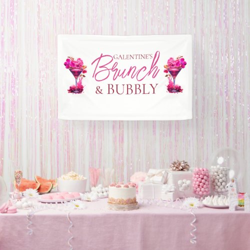 Galentines Brunch and Bubbly Banner