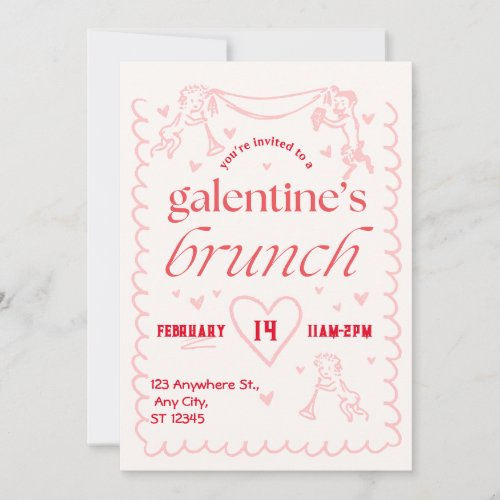 galentines brunch party Invitation