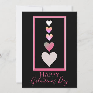 Galentine's Day Best Friend Hearts Holiday Card