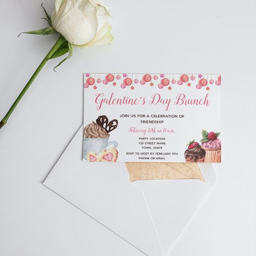 Galentines Day Brunch Invitation