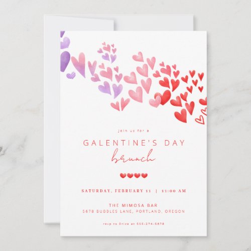 Galentines Day Brunch Invite Girls Valentines Day