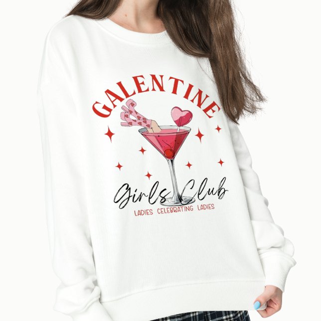 Galentine's Day Cocktail Valentine  Sweatshirt (Creator Uploaded)