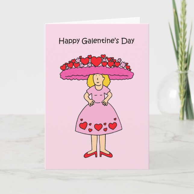 Galentine's Day February 13th Card (Front)