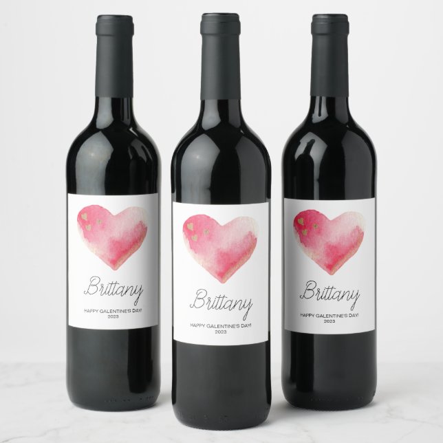 Galentines Day Friendship Bestie Love Gal Pal Gift Wine Label (Bottles)