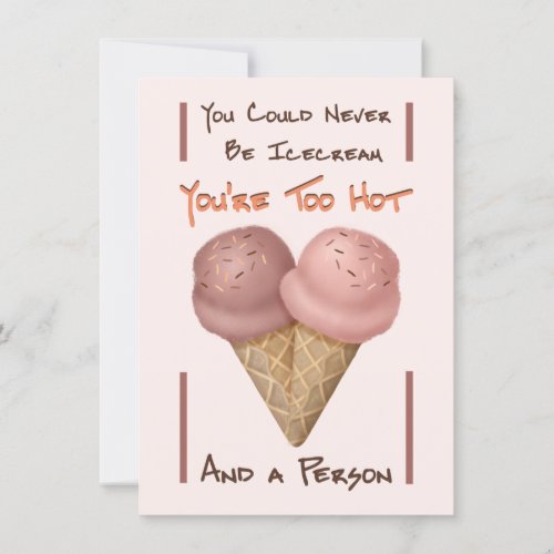 Galentines Day Funny Icecream Card