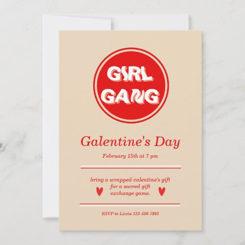 Galentines Day Invitation Design