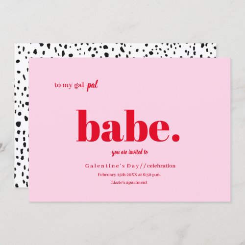 Galentines Day Invitation Design