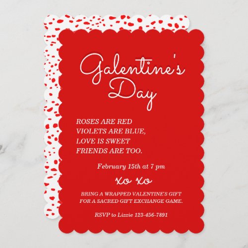 Galentines Day Invitation Design