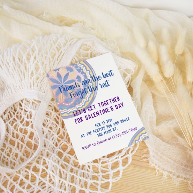 Galentine's Day Mandala Invitation (Creator Uploaded)