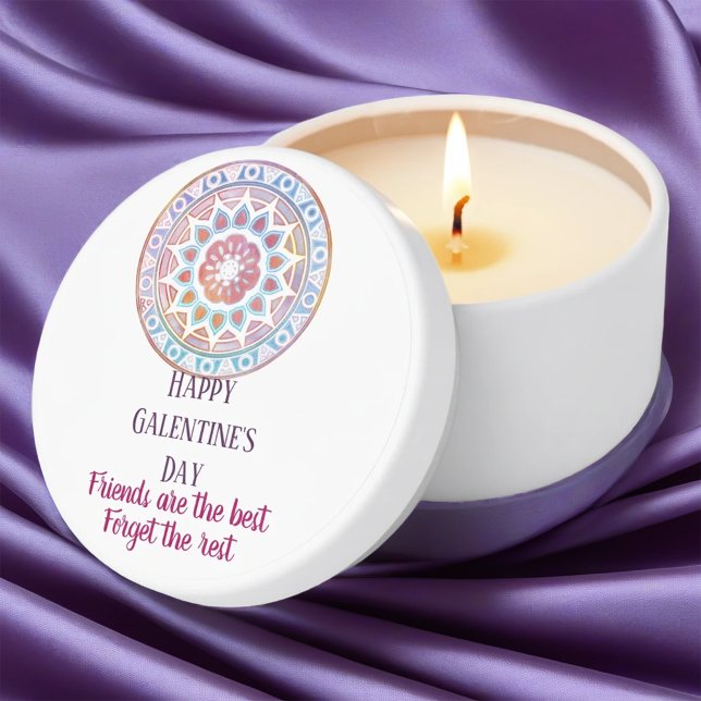 Galentine's Day Mandala Mini Candle Favors (Creator Uploaded)