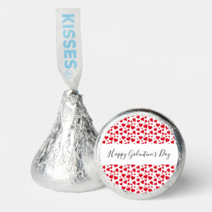 Galentines Day Modern Script Red Hearts Party Hershey®'s Kisses®