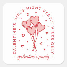 Galentine's day party bestie coquette aesthetic