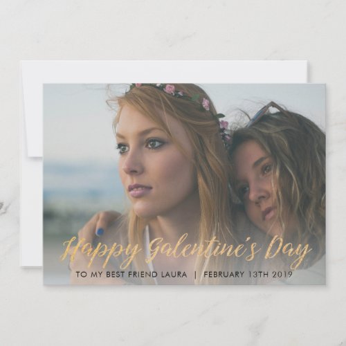 GALEntines day Photo Card for best friend