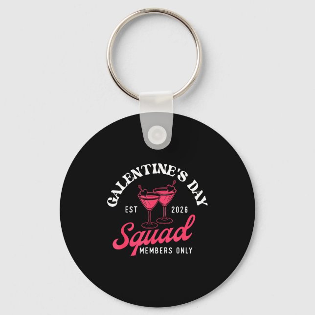 Galentine's Day Squad - Galentine's Day Gals Siste Keychain (Front)