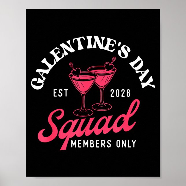 Galentine's Day Squad - Galentine's Day Gals Siste Poster (Front)