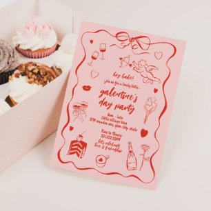 Galentine's Day Valentine's Themed Invitation