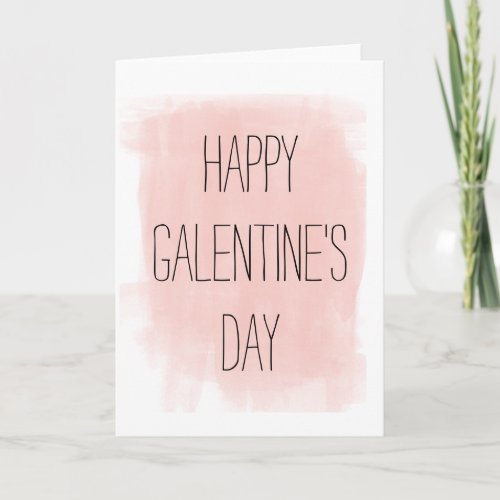 Galentines Day Watercolor Card