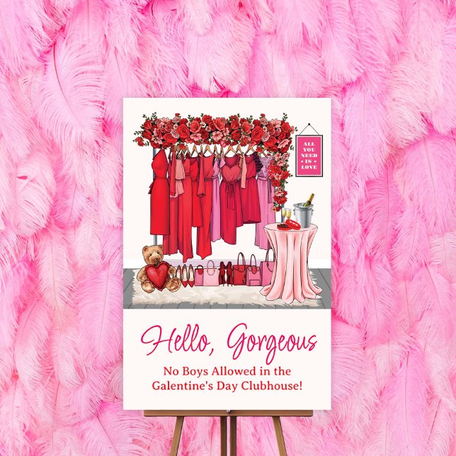 Galentine's Day *Welcome Sign Poster ONLY* (Creator Uploaded)