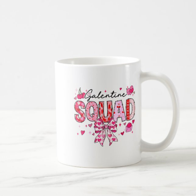 Galentines Day Women Galentines Squad Funny Valent Coffee Mug (Right)