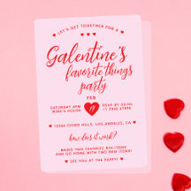 Galentine's Favorite Things Party Valentine's