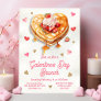 Galentine's Palentine's Day Pancake Heart Brunch Invitation