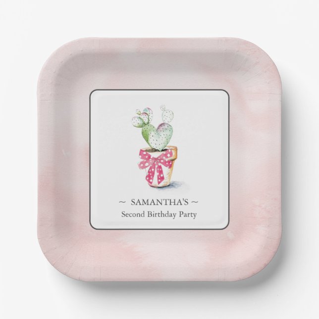 Galentines Party Decor Paper Plates (Front)