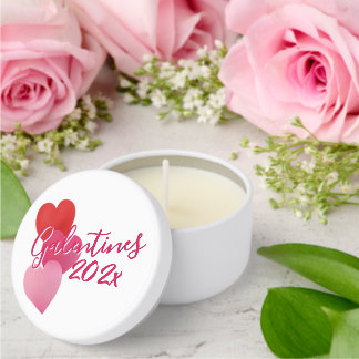 Galentines Party Memento with 3 Hearts Mini Candle Favors