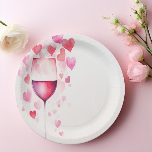  galentines  party paper plates