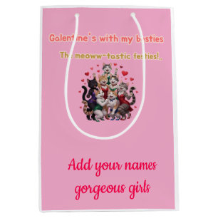 Galentine's with my besties medium gift bag