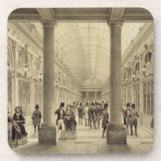 Galerie d'Orleans at the Palais Royal, from 'Paris Drink Coaster (Front)