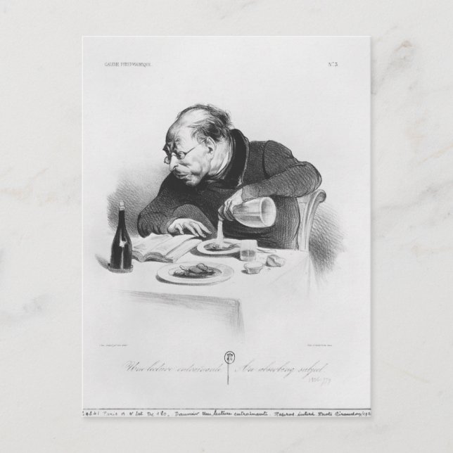 Galerie physionomique', Une lecture Postcard (Front)
