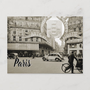 Galeries Lafayette Paris Haussmann 1940 Photograph Postcard