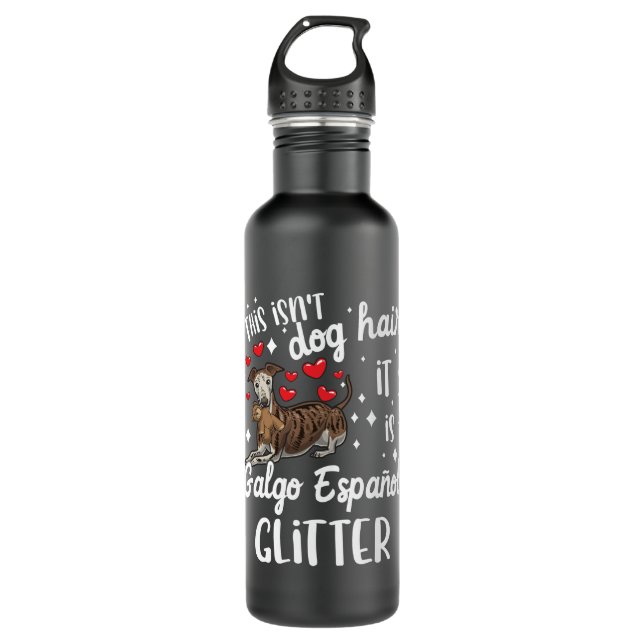 Galgo Español Dog Spanish Sighthound Stainless Steel Water Bottle (Front)