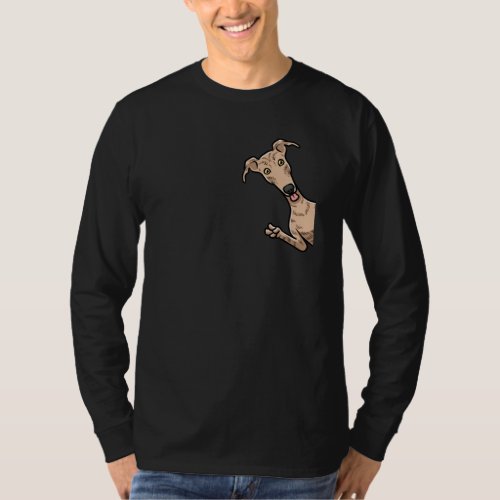 Galgo Espanol Dog with bike Spanish sighthound T_Shirt