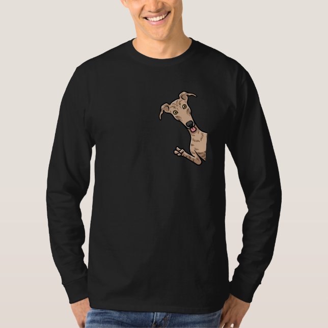 Galgo Espanol Dog with bike Spanish sighthound T-Shirt (Front)