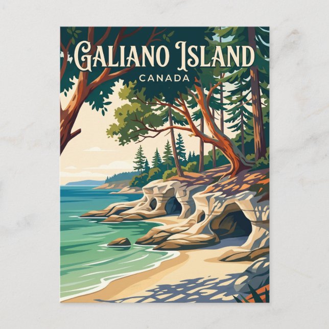 Galiano Island Canada Postcard (Front)