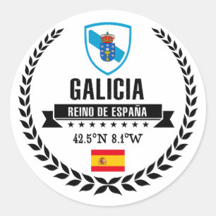 Galicia Classic Round Sticker