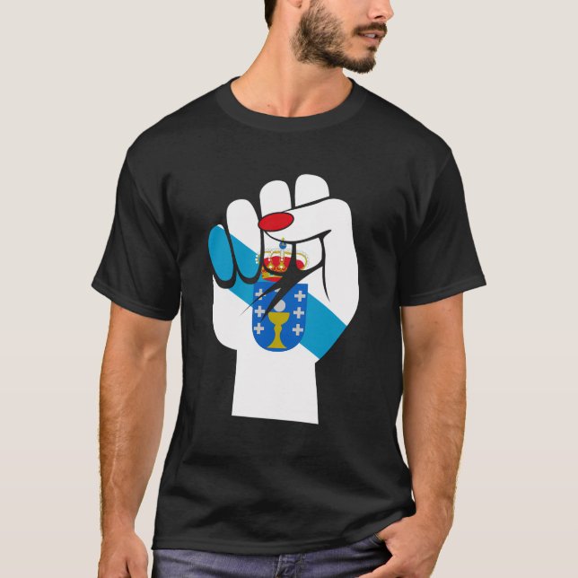Galicia Galician Flag Bandeira Do Orgullo Galego W T-Shirt (Front)